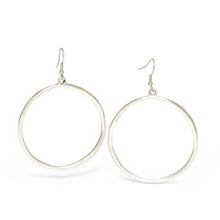 Load image into Gallery viewer, Hoop Pewter Earrings