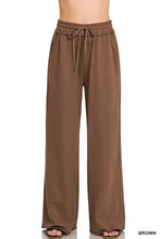 Load image into Gallery viewer, French Terry Wide Leg Sweatpants w/ Pockets - Zenana