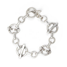 Load image into Gallery viewer, Pewter Link Chain Bracelet