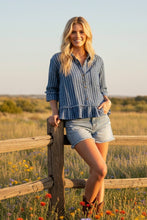 Load image into Gallery viewer, Barefoot Blue Jean Night Blouse