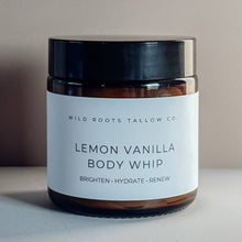 Load image into Gallery viewer, Lemon Vanilla Tallow Body Whip