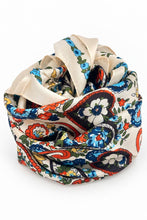 Load image into Gallery viewer, Paisley Print Silky Square Scarf