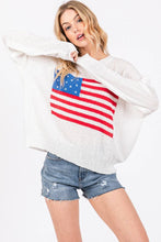 Load image into Gallery viewer, American Flag Sweater