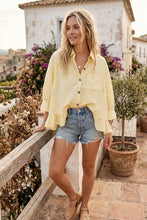 Load image into Gallery viewer, Lemon Drop Poplin Top