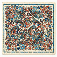 Load image into Gallery viewer, Paisley Print Silky Square Scarf