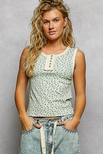 Load image into Gallery viewer, Henley Tank Top