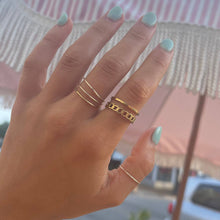 Load image into Gallery viewer, Gold Filled Stackable Ring- Plain Gold