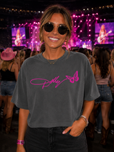 Load image into Gallery viewer, Dolly "Love is like a butterfly" Crop Tee