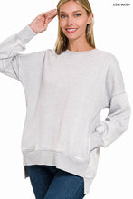 Load image into Gallery viewer, `Fleece Hi-low Sweatshirt With Pockets (Solid/Washed)