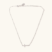 Load image into Gallery viewer, Silver Heavenly Cross Choker