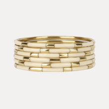 Load image into Gallery viewer, Ivory Veda Bangles - Set of 6