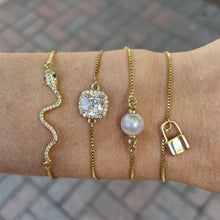 Load image into Gallery viewer, Presley Crystal Gem Slider Bracelet
