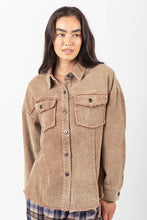 Load image into Gallery viewer, Oversized Washed Corduroy Shacket
