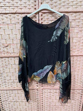 Load image into Gallery viewer, Italian Silk Blouse- Leaf Print
