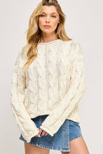 Load image into Gallery viewer, Aspen Cable Knit Sweater
