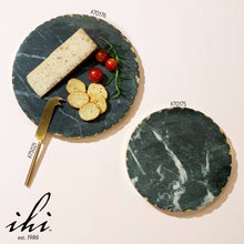 Load image into Gallery viewer, Black Marble Trivet w/Gold Edge
