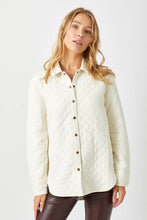 Load image into Gallery viewer, Quilted Shacket-Ivory
