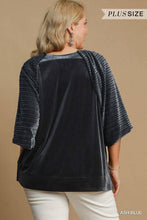 Load image into Gallery viewer, Velvet Top-Ash Blue
