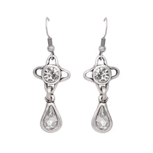 Load image into Gallery viewer, Crystal Pewter Earrings 1926
