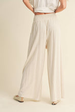 Load image into Gallery viewer, Linen Smocked Pants-Oatmeal
