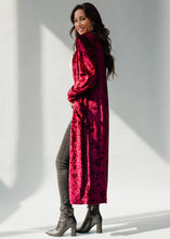 Load image into Gallery viewer, Wynonna-Velvet Duster-Wine
