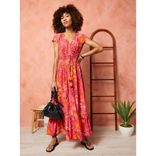 Load image into Gallery viewer, Aliya-Maxi Dress-Pink/Orange
