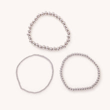 Load image into Gallery viewer, Waterproof Silver Ball Bracelets- small, medium or large
