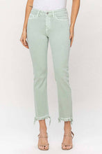 Load image into Gallery viewer, Vervet-Mid Rise Jeans- Mint
