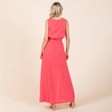 Load image into Gallery viewer, Malta-Linen Maxi Skirt Set-Fushia
