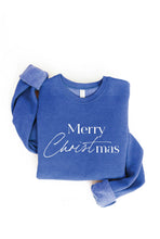 Load image into Gallery viewer, Merry Christmas-Cranberry Sweatshirt
