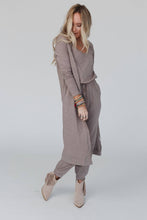 Load image into Gallery viewer, Set to Go Jumpsuit &amp; Cardigan Set
