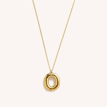 Load image into Gallery viewer, Bubble Initial Charm Necklaces- Gold
