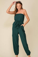 Load image into Gallery viewer, Emerald-Strapless Jumpsuit
