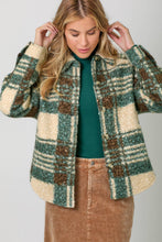 Load image into Gallery viewer, Green Plaid Shacket
