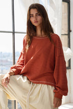 Load image into Gallery viewer, Open Back Oversize Reverse Stitched Top
