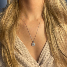 Load image into Gallery viewer, Antique Crystal- Adjustable Silver Necklace
