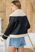 Load image into Gallery viewer, The Bomber-Faux Leather Jacket
