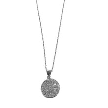 Load image into Gallery viewer, Antique Crystal- Adjustable Silver Necklace
