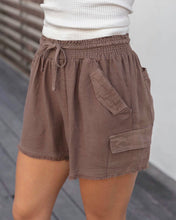 Load image into Gallery viewer, Monica Cargo Shorts- Mocha
