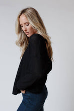 Load image into Gallery viewer, Flattering Open Back-Top - Black
