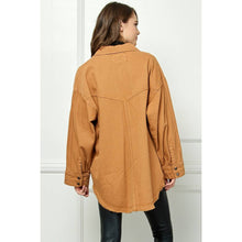 Load image into Gallery viewer, Denim Overshirt Jacket- Olive
