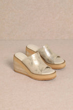 Load image into Gallery viewer, Peep Toe Platform Wedge Heel
