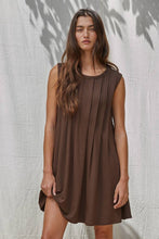 Load image into Gallery viewer, Chasing you Sleeveless Mini: Brown
