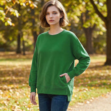 Load image into Gallery viewer, `Fleece Hi-Low Hem Pullover w/ pockets
