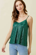 Load image into Gallery viewer, Emerald City-Sequin Cami
