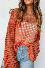 Load image into Gallery viewer, Crochet Bell Sleeve Sweater
