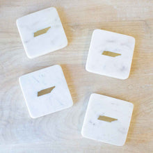 Load image into Gallery viewer, Tennessee Marble Coasters  -  Set of 4
