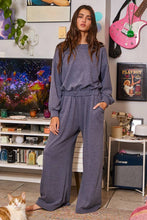 Load image into Gallery viewer, Gettin&#39; Cozy-Jumpsuit- Navy
