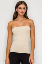 Load image into Gallery viewer, Long Tube Top:BROWN
