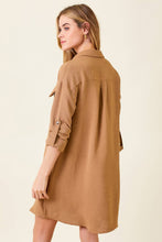 Load image into Gallery viewer, Jessica-Shirt Dress-Toffee
